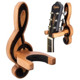 TESLYAR Guitar Holder Wall Mount Ash Wood Wooden Guitar Hanger Hook Stand Rack Guitar Hanger for Electric Classic Acoustic and Bass Guitar Musica