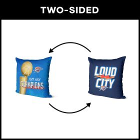 Oklahoma City Thunder NBA Buckets Throw Pillow 18 x 18 inches