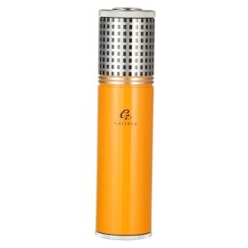 GALINER Aluminium Alloy Travel Cigar Humidor Metal Jar Cigar Tube Holder W/ Hygrometer Humidifer Cigar Accessoires Case (Color: Gold)