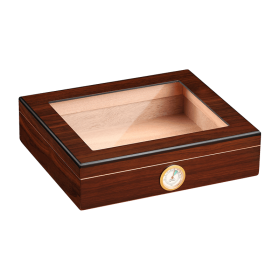 Charuto Cedar Wood Travel Humidor Puro Box Cigar Case W/ Hygrometer Humidifier Cigar Humidor Box For Cigars (Color: Style 5)