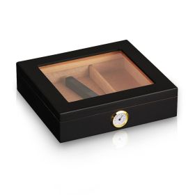 Charuto Cedar Wood Travel Humidor Puro Box Cigar Case W/ Hygrometer Humidifier Cigar Humidor Box For Cigars (Color: Style 4)