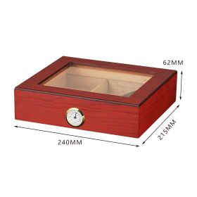 GALINER Cigar Portable Humidors Puro Cedar Wood Case Smoking Accessories Humidifier Cigar Hygrometer For Charuto Box Travel (Color: HC-113R)