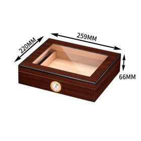 GALINER Cigar Portable Humidors Puro Cedar Wood Case Smoking Accessories Humidifier Cigar Hygrometer For Charuto Box Travel (Color: HC-113H)